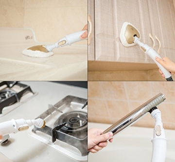 Neatec Dampfreiniger EUM33C Multifunktionsgerät Steh- und Handgerät (Champagne) - 6